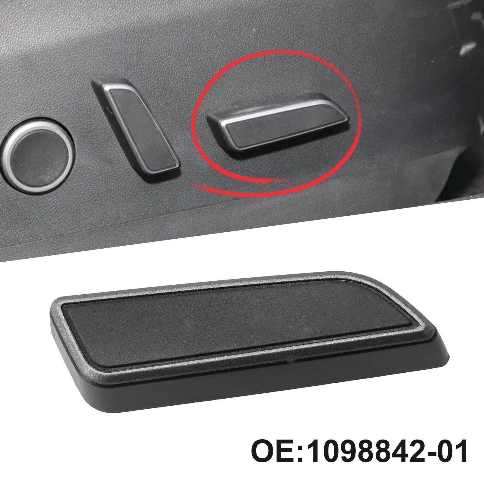 Seats Forward R Long Switch Button for Tesla Model 3/Y 2021-2023 1098842-01-D