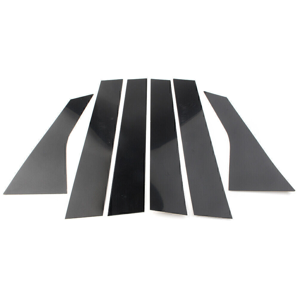 Black Pillar Posts Door Window Trims Covers Set For 2018 2019 2020 for Honda Accord