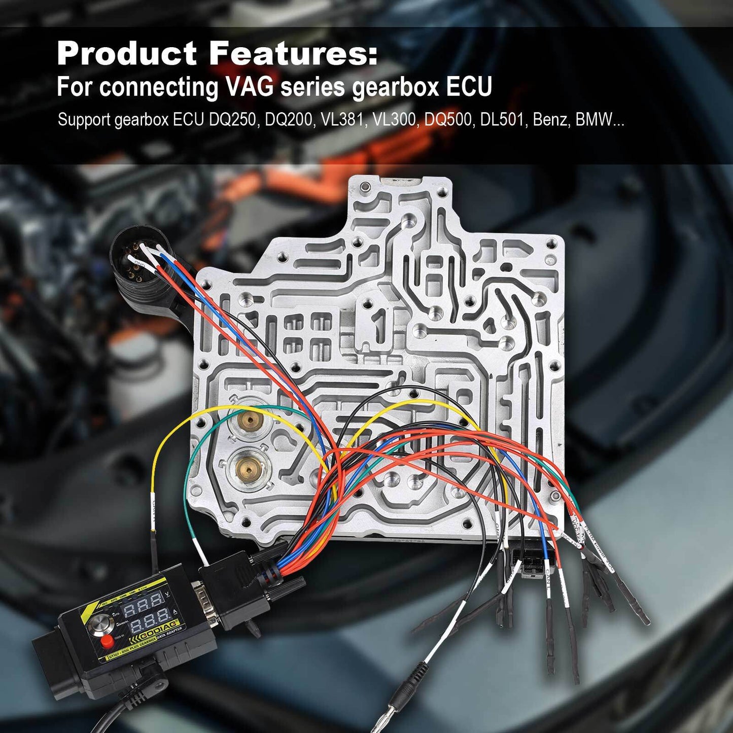 GODIAG GT107+ DSG Plus Gearbox E-CU Data AdapterFor DQ250, VL381,DQ500,DL501,