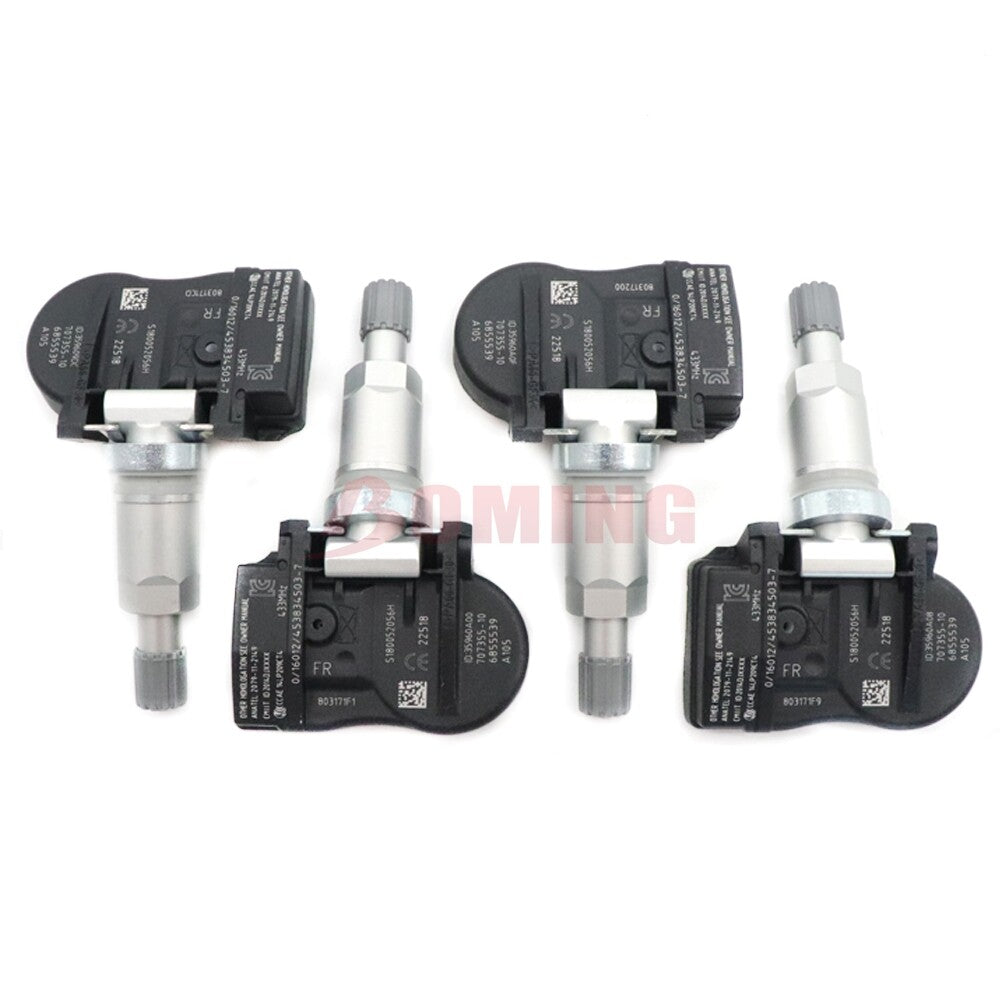 4PCS 6855539 TPM222 TPMS Tire Pressure Monitor Sensor for BMW F20 3ER F30 4ER X5