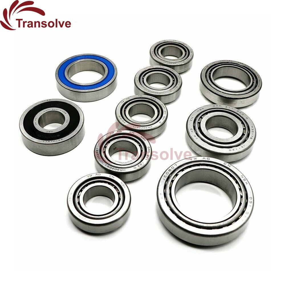 0AM DQ200 DSG 7 Speed Auto Transmission Bearing Kit 10PCS/SET for VW for AUDI for SKODA