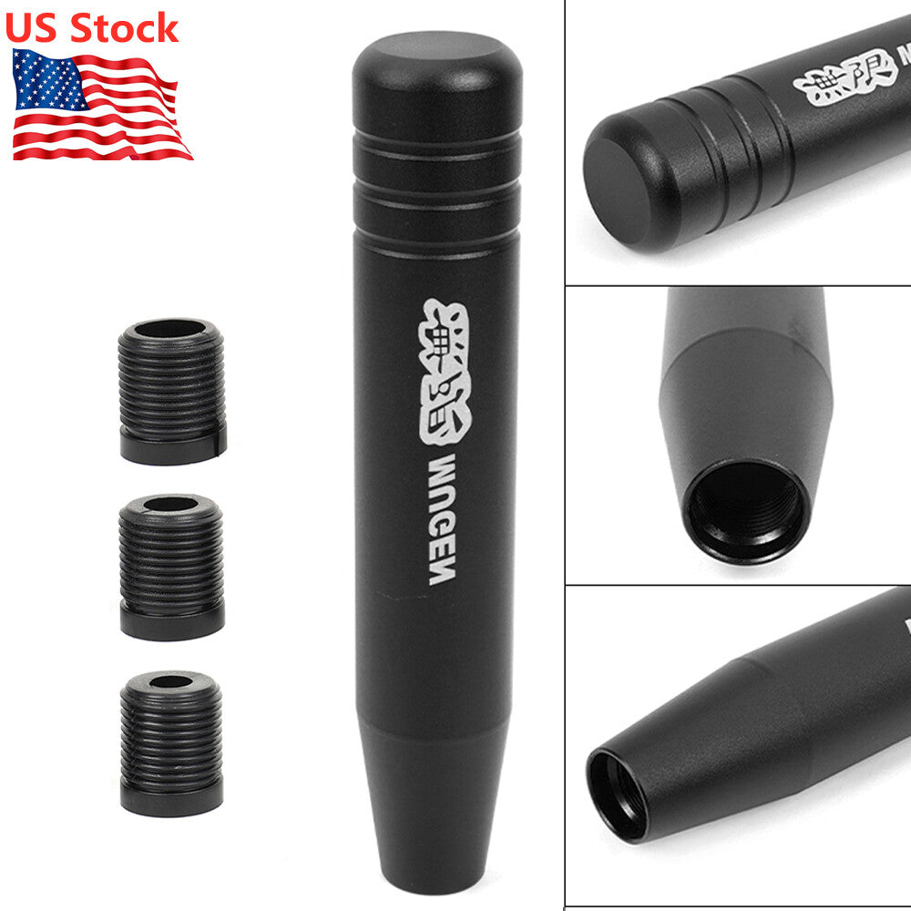 MUGEN 18cm Aluminum Manual Car Gear Stick Shift Knob Shifter Universal Automatic
