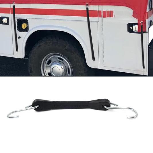 6 Heavy Duty Rubber Tarp Straps Tie Down Cords With Hooks