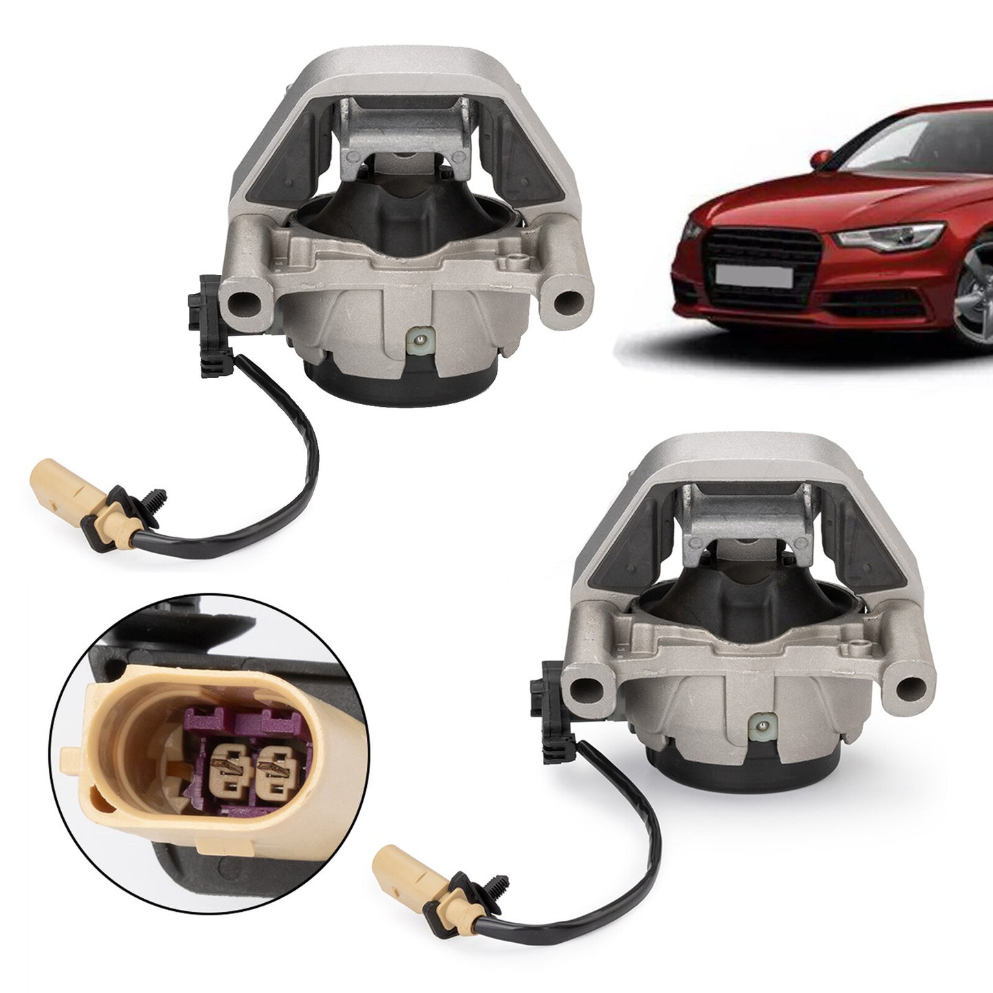 Front Left Right Engine Mounts Mounting for Audi for A6 A7 Quattro 2012-2018 3.0L