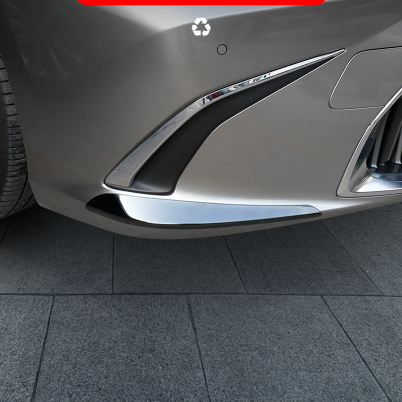 Black Front Bumper Corner Guard Anti-rub Trim for Lexus ES350/300H/250 2019-2023