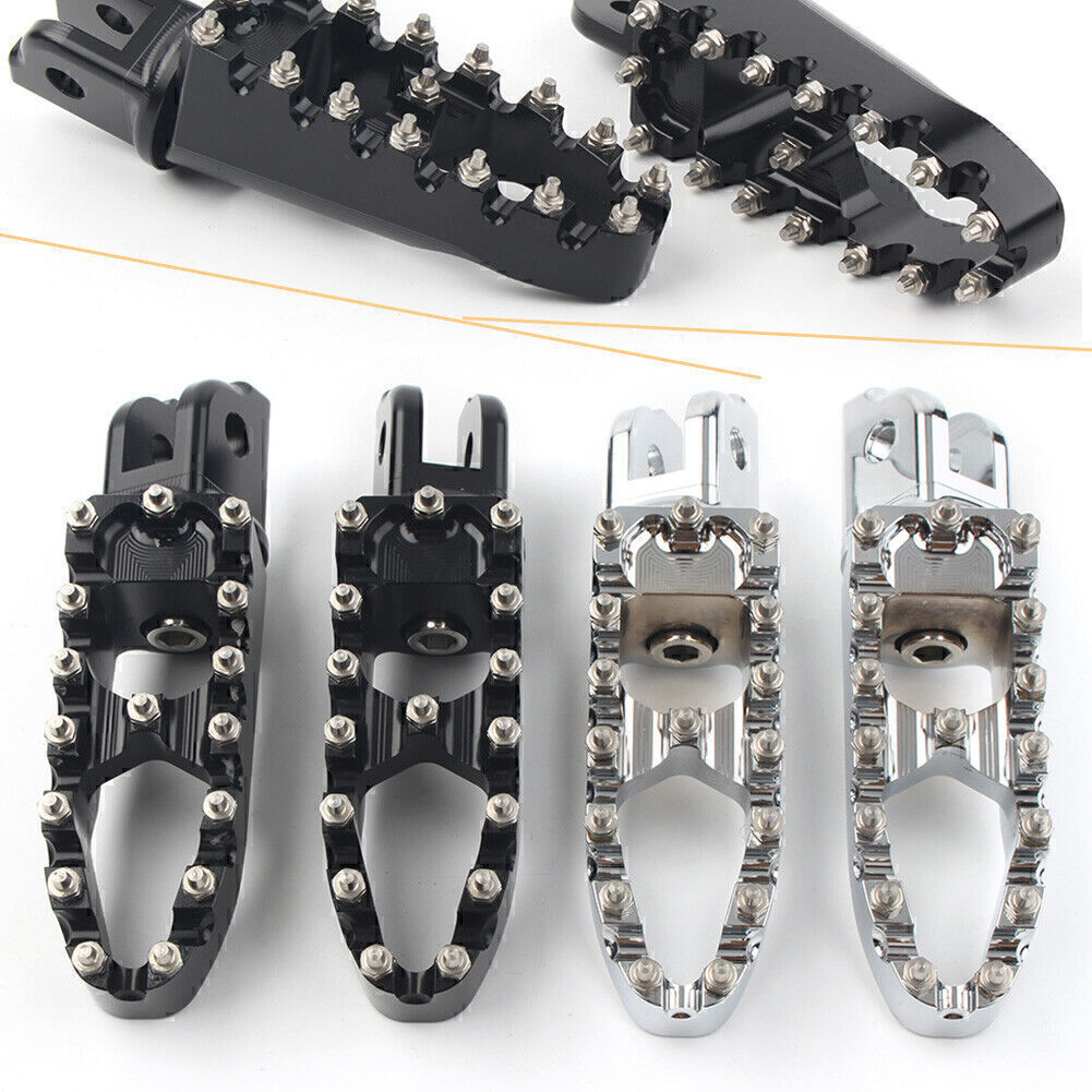 2x Motorcycle Wide Foot Peg MX Style for Harley Sport Glide FLSB