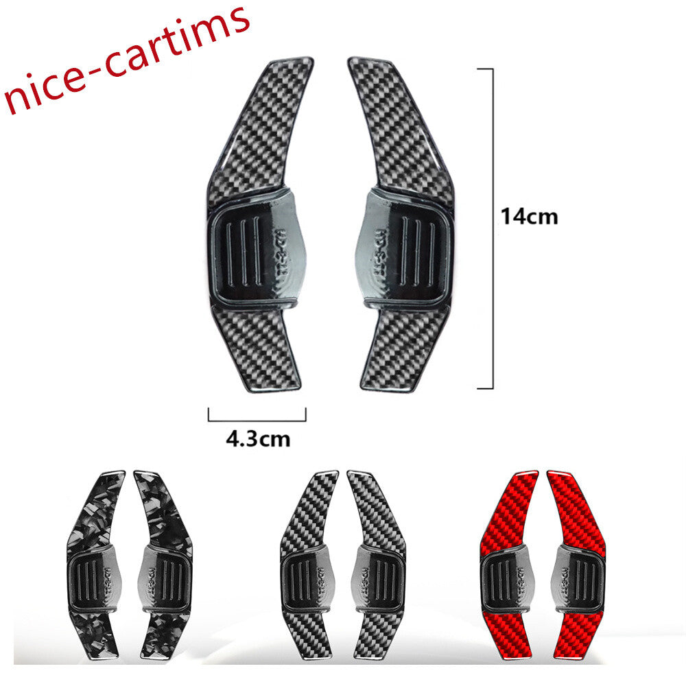 Steering Wheel Shift Paddle Shifter for Kia K3 2013-18 K3S 14-16 ABS/Red Carbon