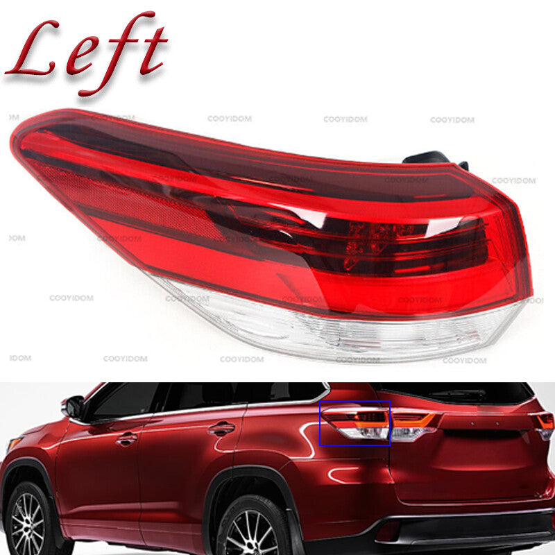 Left Rear Lamp Outer Tail Light for Toyota Highlander 2017-2019 Drive Side