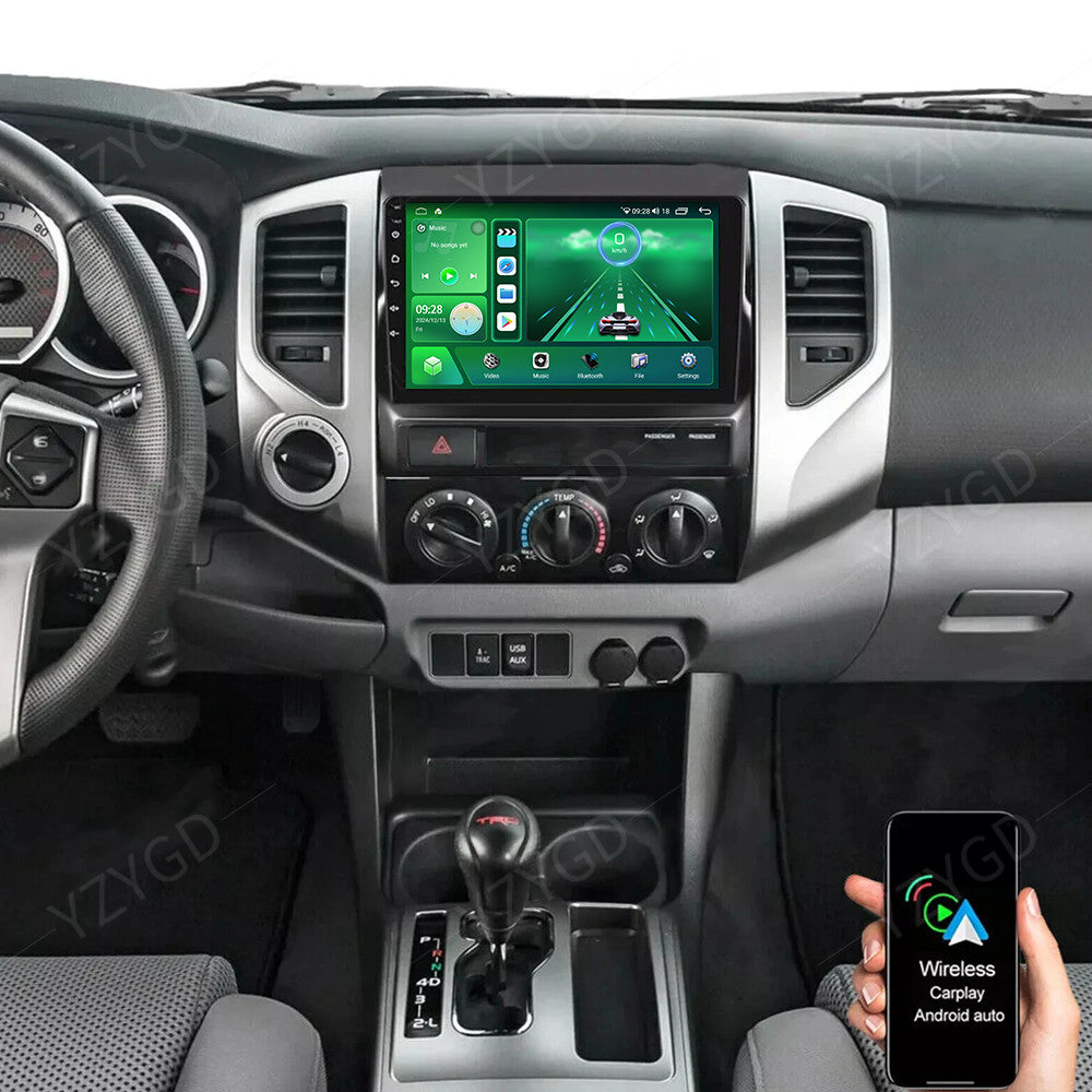 9 Carplay for Toyota Tacoma 2005-2013 Android 14 Car Stereo Radio Wifi GPS Navi