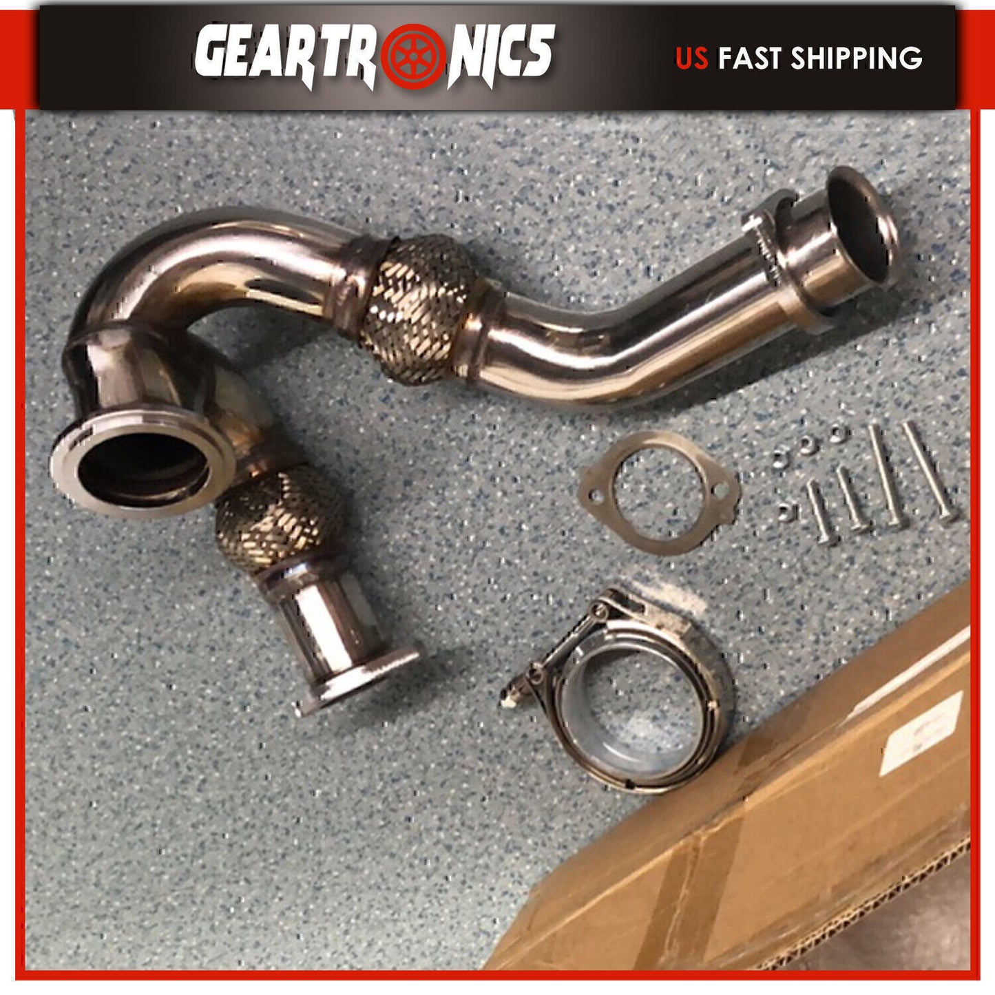 Y-Pipe Up Pipe Turbo Install Gasket Clamp For 03-07 for Ford 6.0