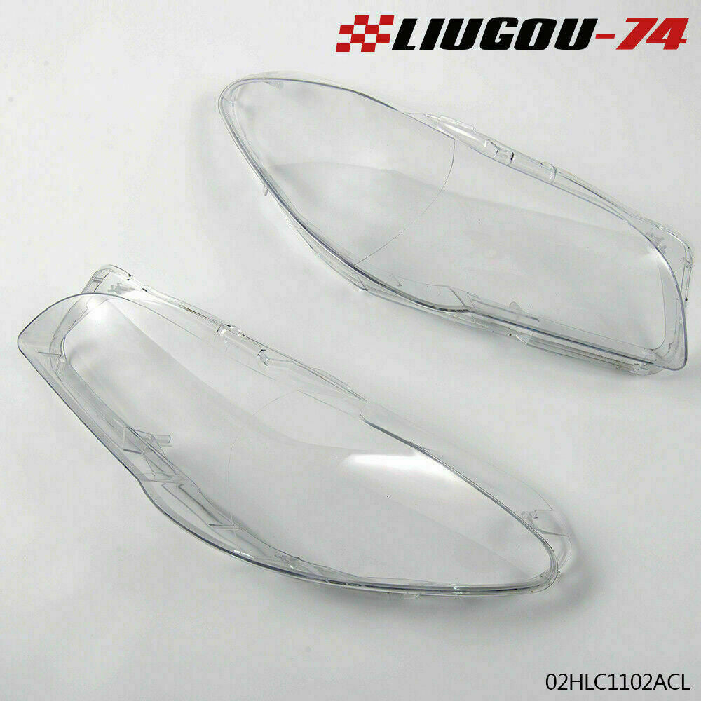 Suitable for 2010-14 for BMW F10, F18, 520, 523, 525, 535, 530 headlight protective covers with transparent lenses (2 pieces)