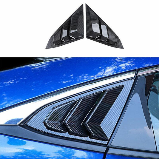 For 2016 2017-2020 for Honda for Civic Carbon Fiber Side Vent Window Scoop Louver Trim