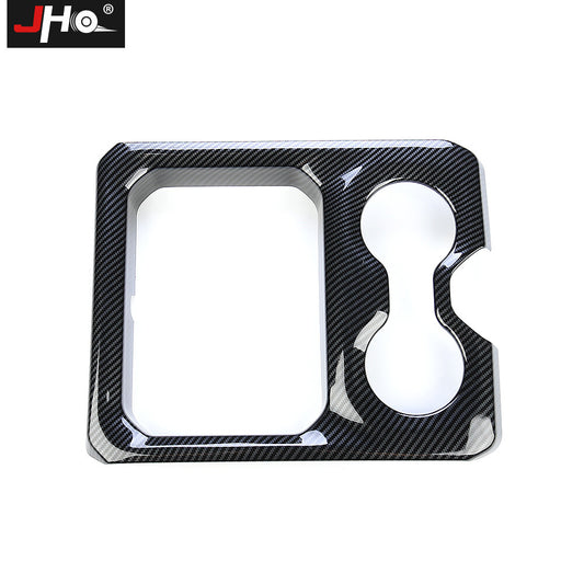 Carbon Fiber Front Water Cup Holder Cover Trim Decor for Dodge for Ram 1500 2019+
