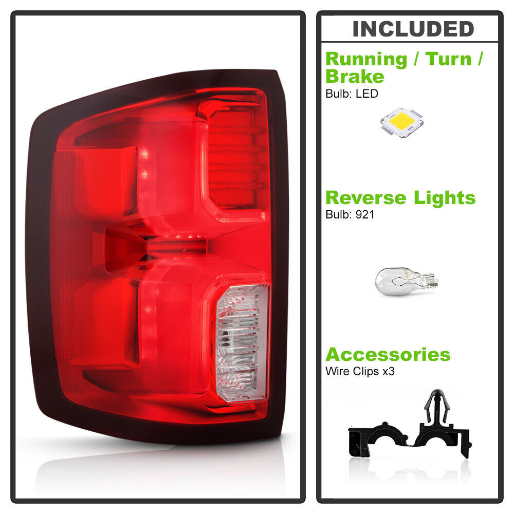 Left LED Tail Light For 2016-2018 for Chevy Silverado 1500 High Country | LTZ