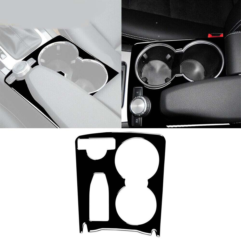 Gloss Black Water Cup Holder Panel Trim for Mercedes Benz C-Class W204 2007-14