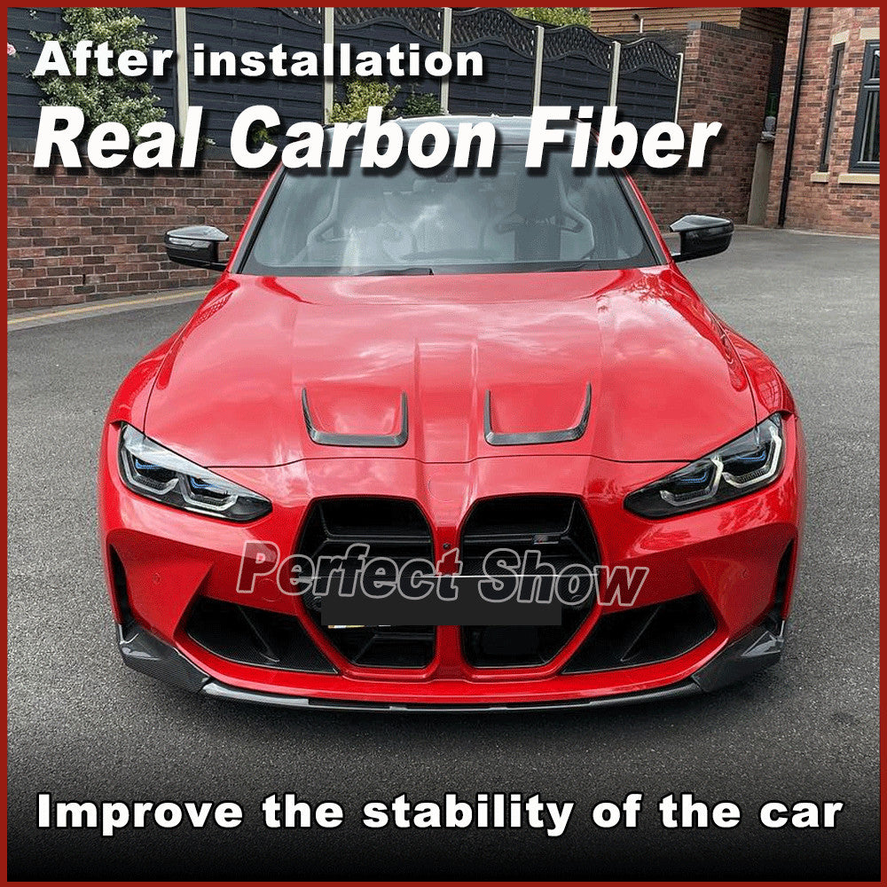 Fit for BMW G80 M3 G82 M4 2021UP Real Carbon Front Bumper Lip Splitters Spoiler