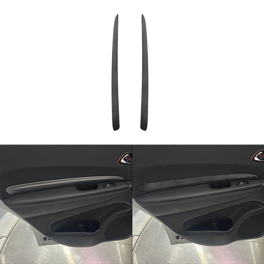2pcs Carbon Fiber Rear Door Side Door Cover Trim for Dodge Durango 2014-2020