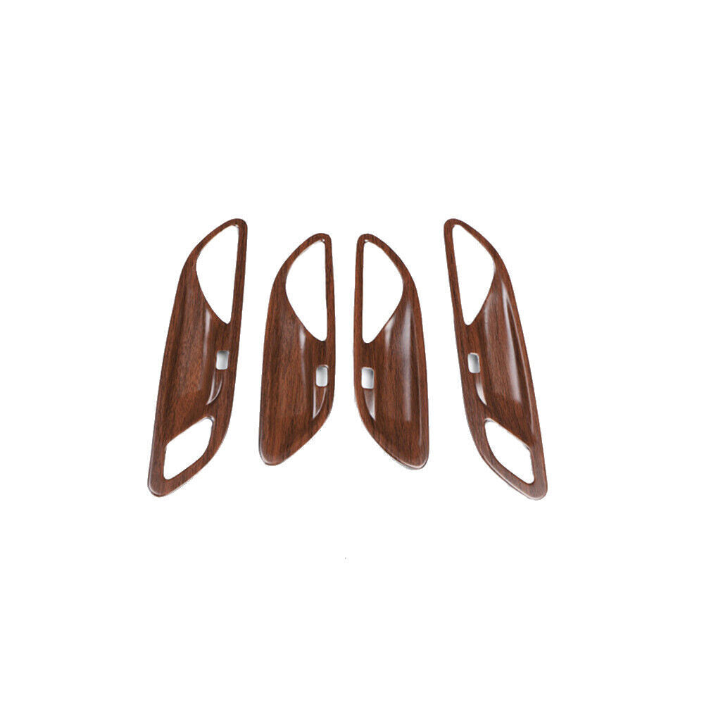Inner Door Handle Bowl Cover Trim Interior for Cadillac XT4 2018-2023 Brown Wood