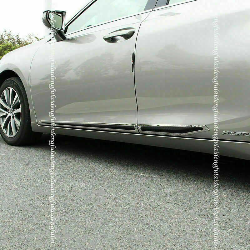 4P for Lexus ES350/300H 2019-2022 Carbon Fiber Door Guard Body Side Strip Trim