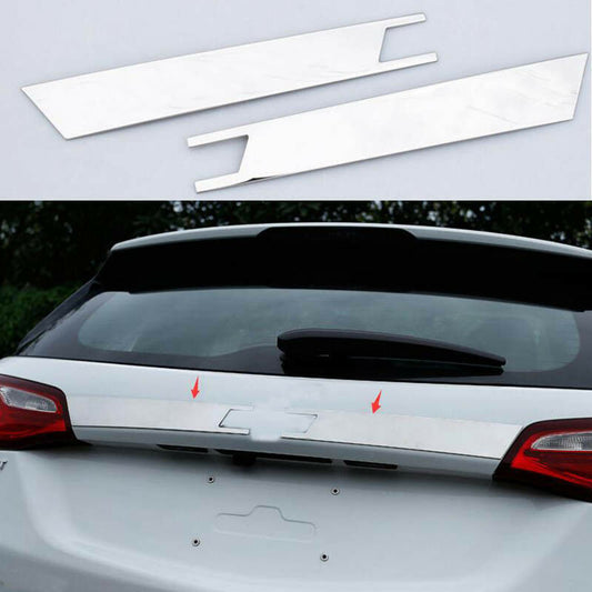 For Chevry Equinox 2018-2021 Chrome Rear Door Trunk Lid Molding Cover Trim Decor