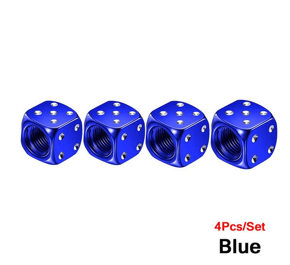 4-piece car tire valve cover rod air dust cover Dice Neo Chrome for VW