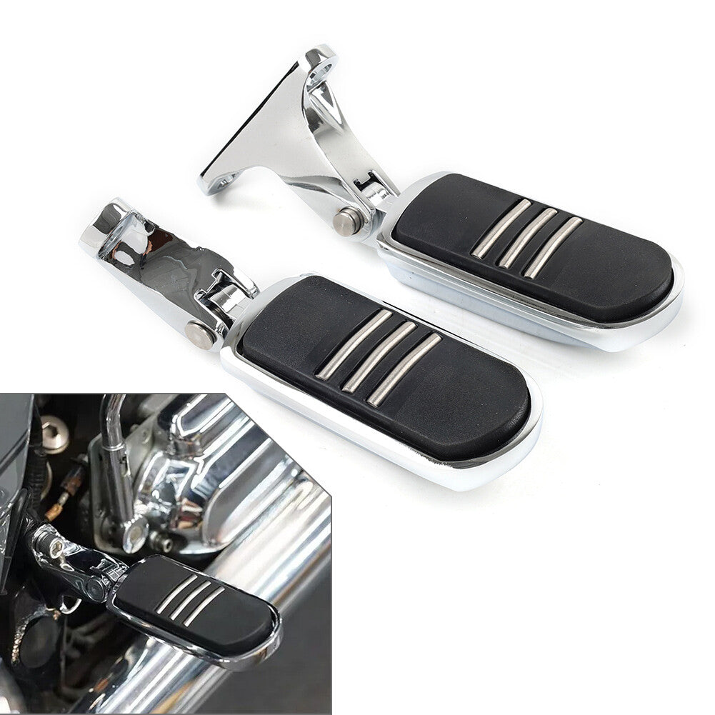 2pcs Rear Passenger Footpeg Mount Bracket for Harley Touring Electra Glide 93+
