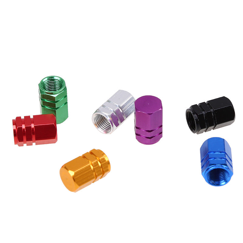 4Pcs Aluminum Car Motorcycle Bike Wheel Tire Valve Caps Tyre Rim Stem PURPLE
