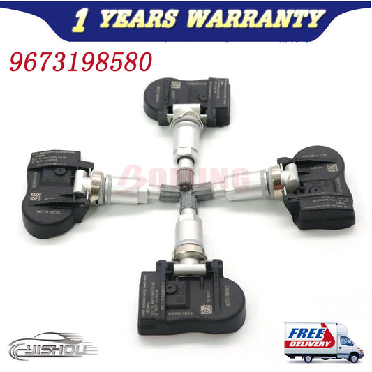 TPMS 5430T4 4Pcs for Peugeot 207 307 for Citroen C4 9673198580 Tire Pressure Sensor