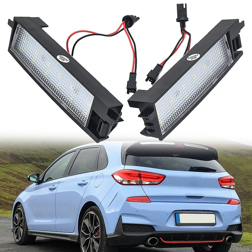 3W 18 LED License Plate Lights for Hyundai I30 Accent for Elantra 2013-17