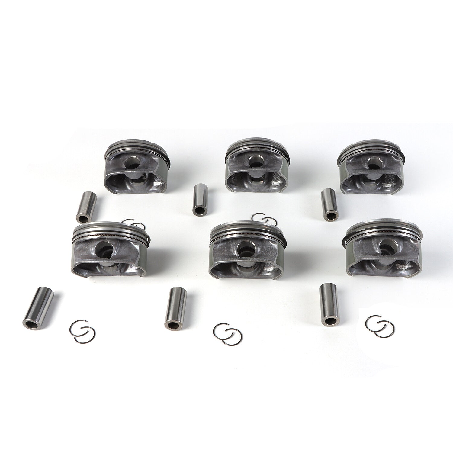 6pc M272 Engine Pistons Rings Set for Mercedes-Benz C350 E350 GLK350 CLK350 3.5L