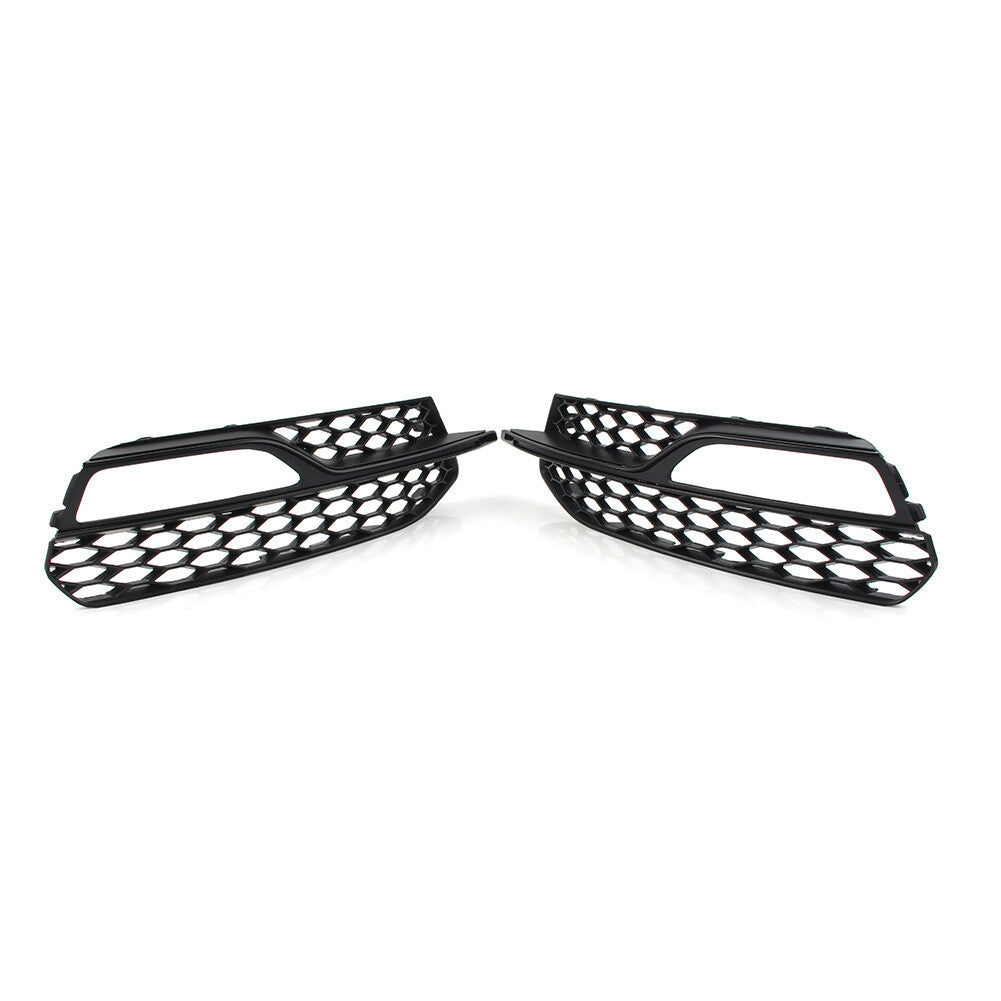 A pair of honeycomb front bumper fog light grille covers are suitable for Audi A3 S3 2013-17