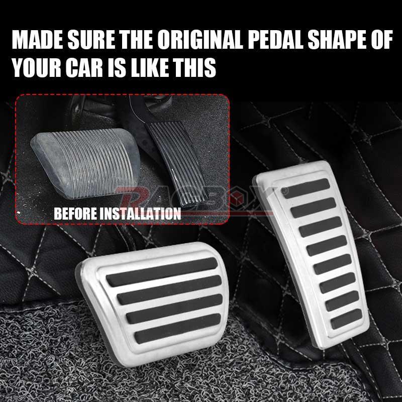 Steel Foot Brake Gas Pedal Pad Cover Fits For 2019-2021 for Dodge for Ram 1500 2500 3500