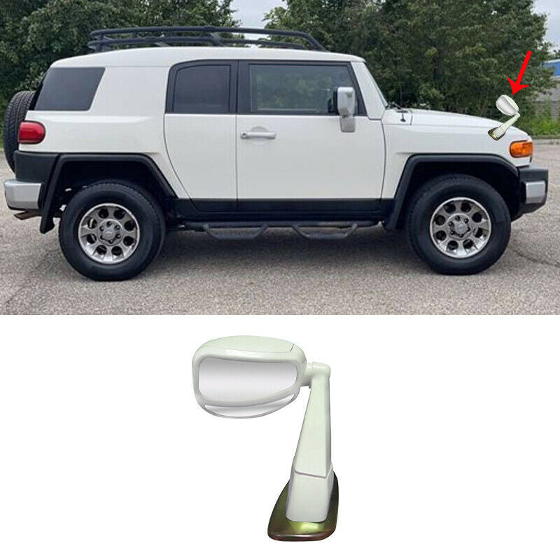 for Toyota FJ Cruiser 2007-2021 White Engine Hood Rear View Side Mirror Cover