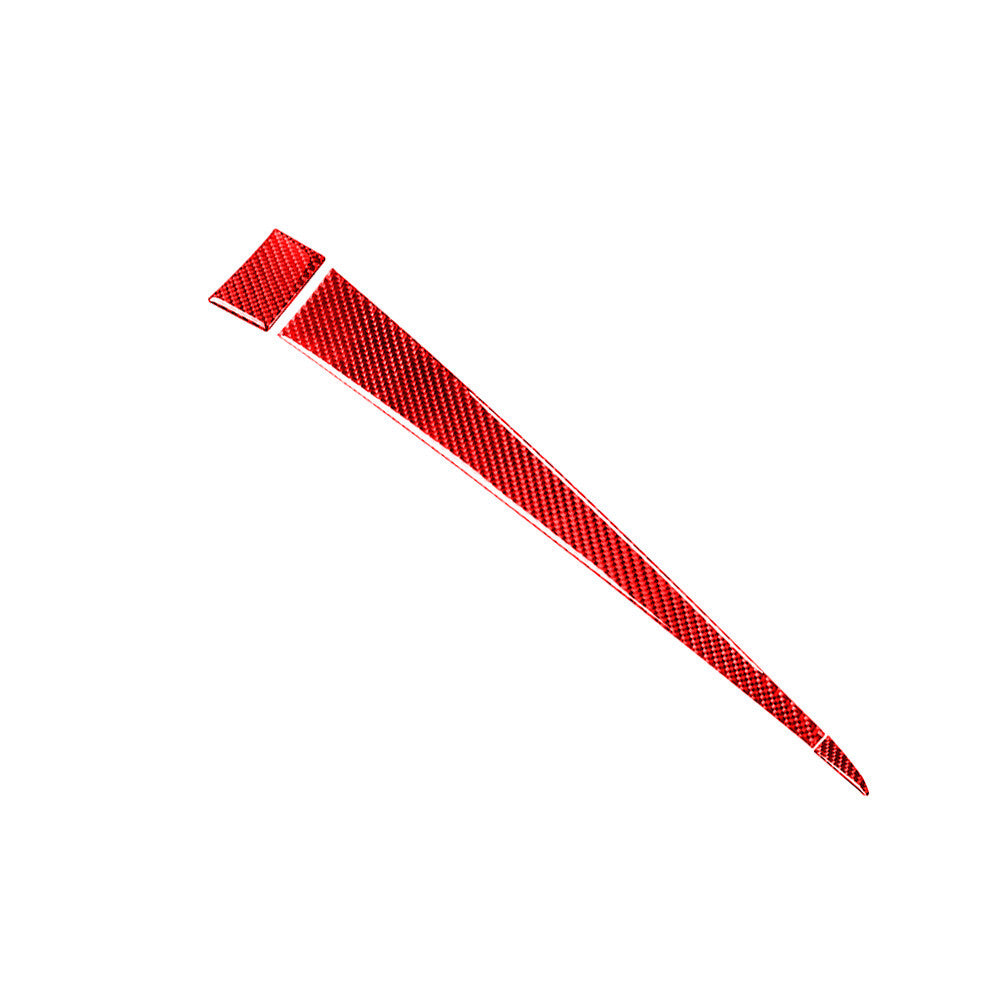 Red Carbon Fiber for Co -pilot Storage Box Cover Trim for Mitsubishi Lancer 2008-2015