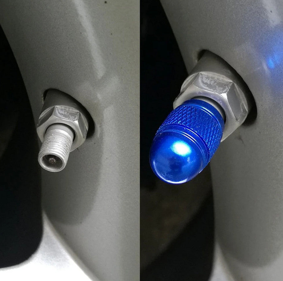 4-piece universal silver tire valve cover rod air dust cover for Peugeot