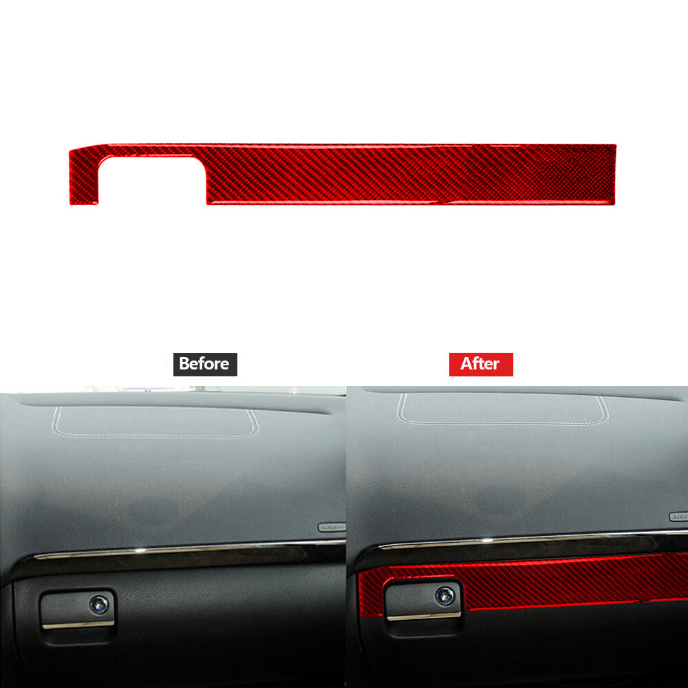 Red Carbon Fiber for Co -pilot Strip Cover Trim for Mercedes Benz M-class 2006-2011