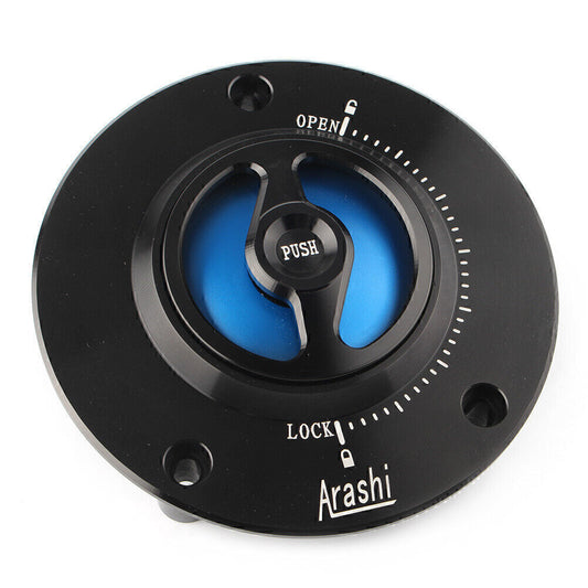 1X Fuel Gas Tank Cap Cover Fit for Suzuki GSXR600/750/1000 GSX650F SV1000/S Blue