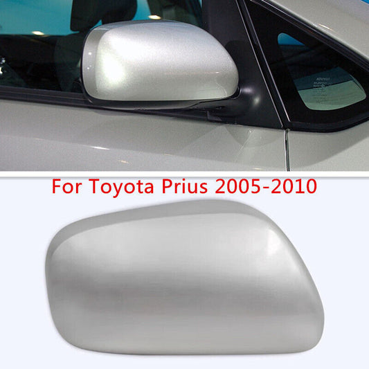 Silver Rearview Mirror Cover Shell Cap Right Side Fit for Toyota Prius 2005-2010