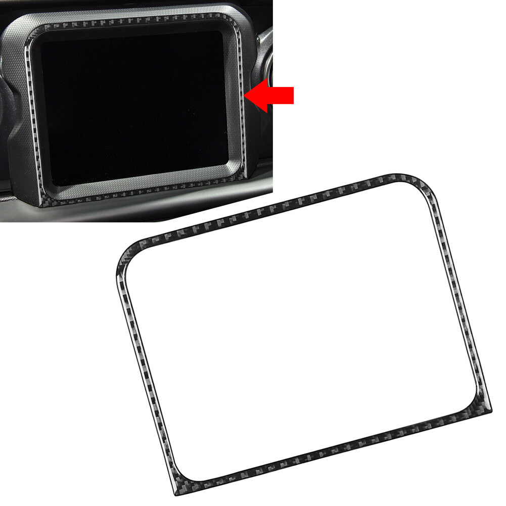 GPS Navigation Panel Cover Trim Fit for Jeep for Wrangler JL Gladiator JT Black new