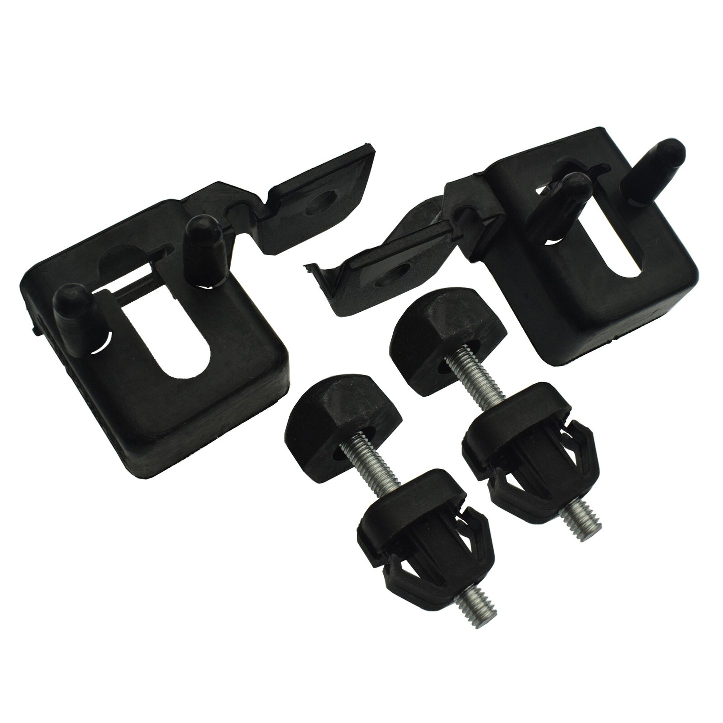 Set Of 4 Hood Bumper Stopper Bracket Left Right For 2013-2020 for Ford Fusion MKZ