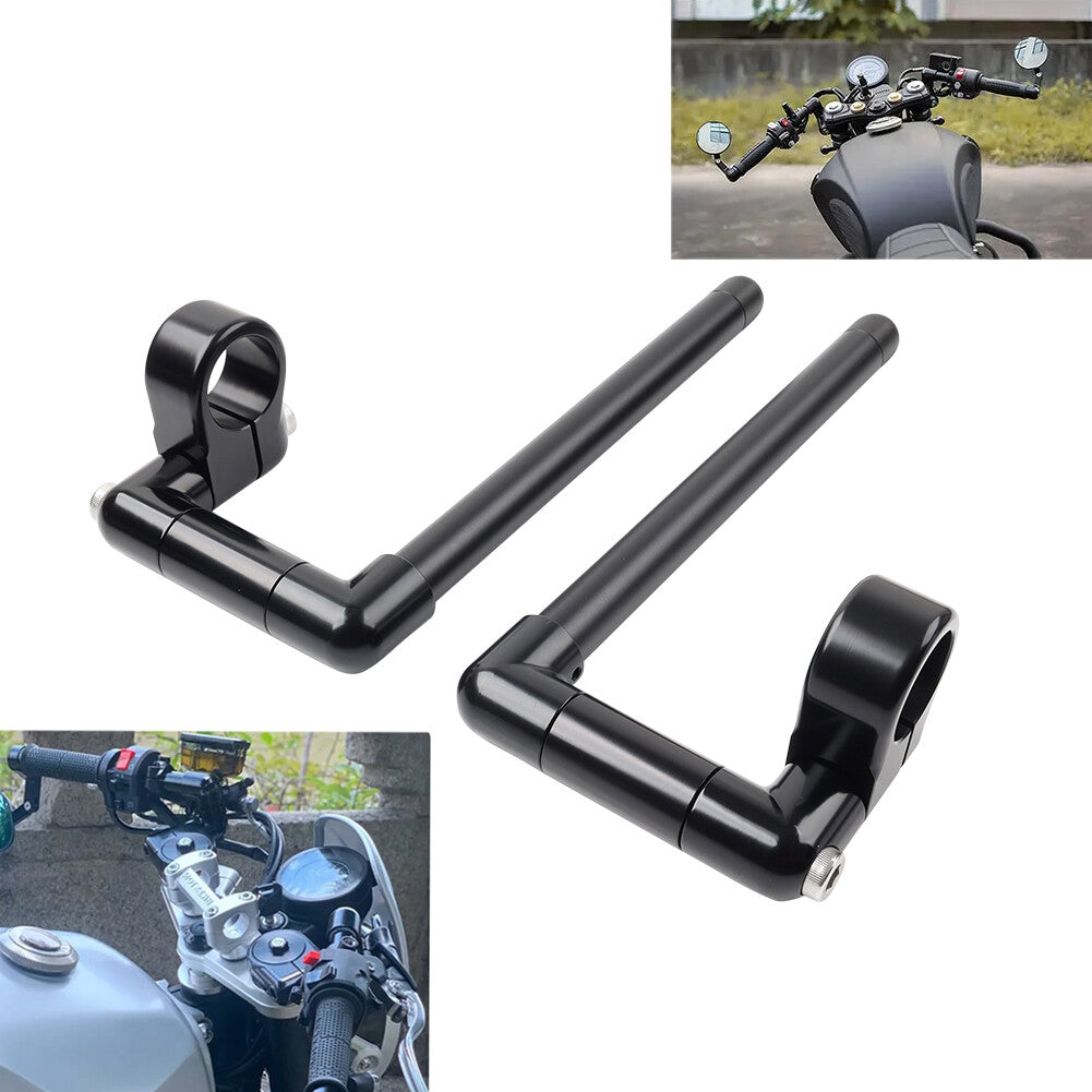 35MM Cafe Racer Bars 7/8 Motorcycle Universal Clip-On Handlebar Fork Tube