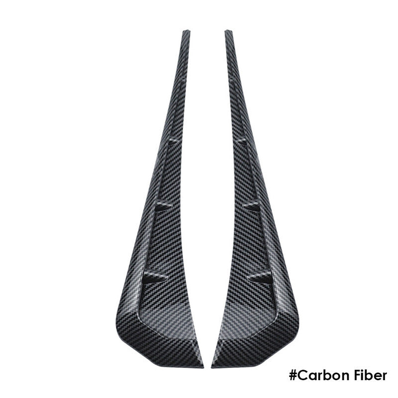 CarSide Fender Vent Cover Decor Wing Air Vents Hood Intake Sticker Carbon fiber