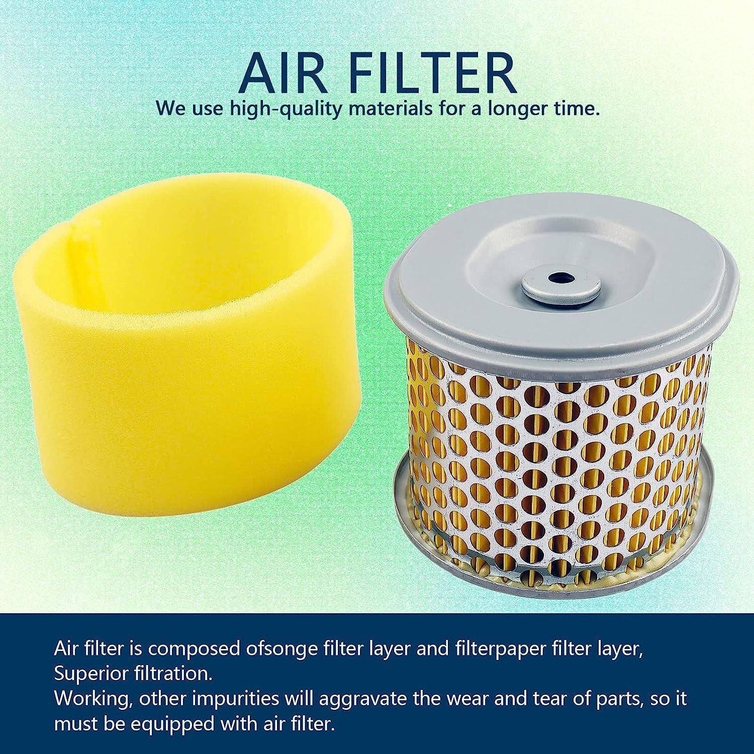 5252697 Air Filter for Honda EG5000 EG5000X Stens 100-012 Oregon 30-417 Rotary