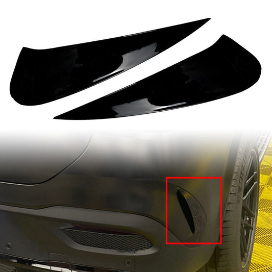 2x Rear Bumper Splitter Spoiler Canard Air Vent for Benz GLE Coupe GLE350 GLE450