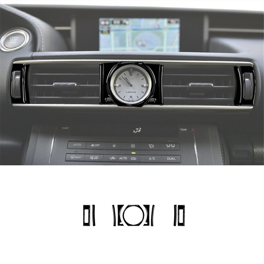 9X Gloss Black Center Vent Outer Cover Trim for Lexus RC300 350 200T 2015-2020