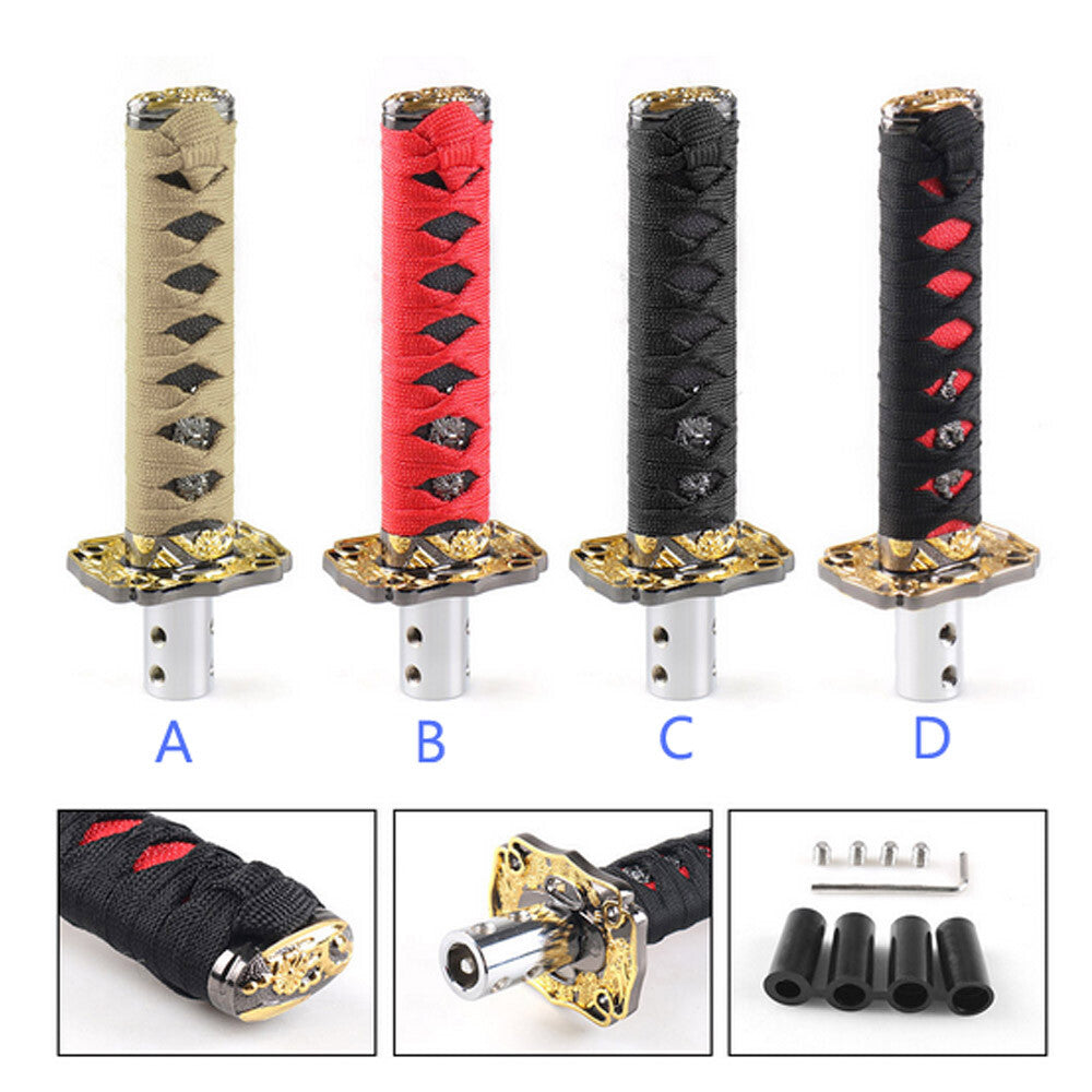 15cm Universal Sword Shift Knob Samurai Shifter Katana Metal Color optional