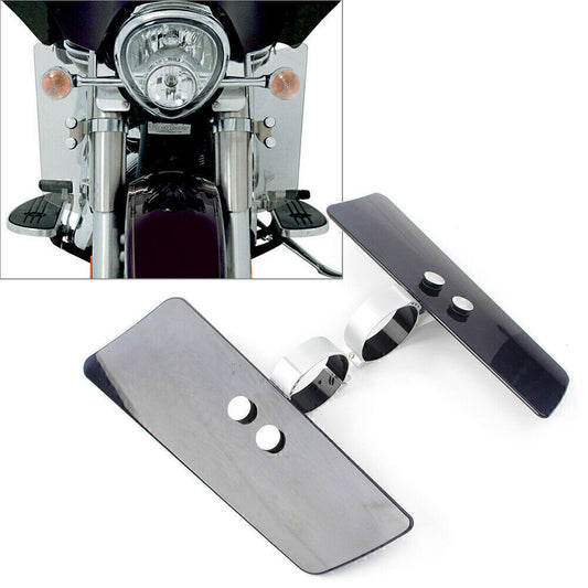 2x Brown Wind / Fork Air Deflector Fit for Honda VTX1300R for Kawasaki for Suzuki for Yamaha