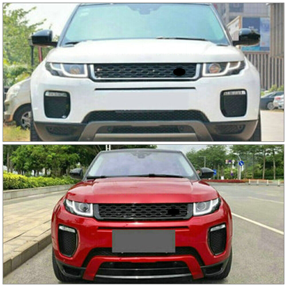 Car Upper Front Grille Grill Fit for Range Rover Evoque 2010-2018 Red Black