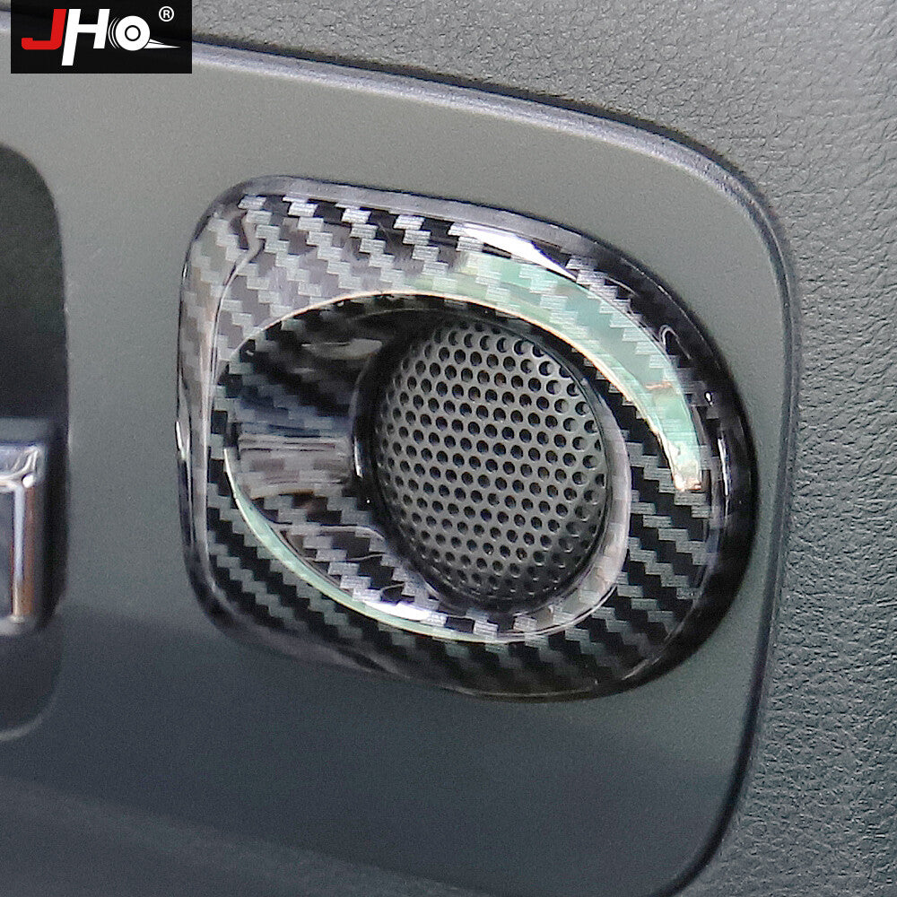 Carbon Fiber ABS Car Rear Door Speaker Cover Trim for Toyota Tundra 2007-2021