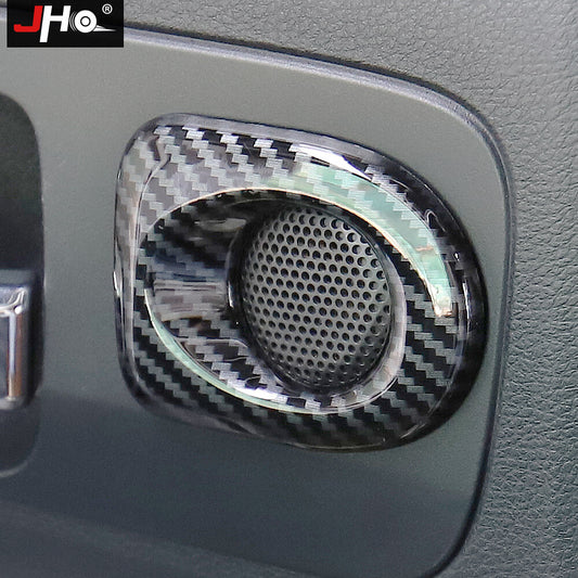 Carbon Fiber ABS Car Rear Door Speaker Cover Trim for Toyota Tundra 2007-2021